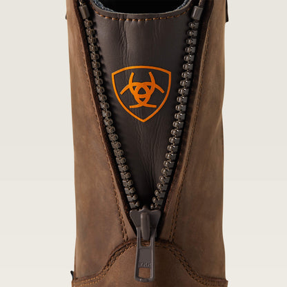 Ariat Men's Turbo Moc Toe Waterproof Western Work Boot - Mocha - 10040397 - Overlook Boots