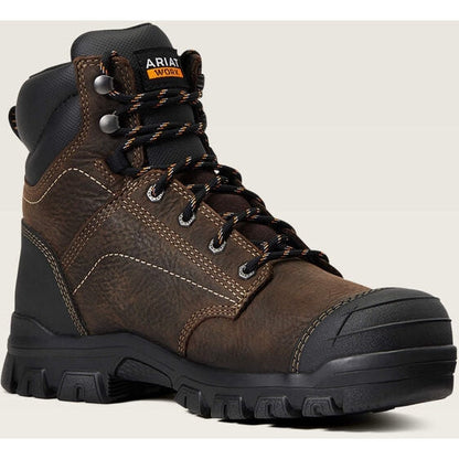 Ariat Women's Treadfast 6" Steel Toe Waterproof Slip Resistant Work Boot - Brown - 10040405 5.5 / Medium / Brown - Overlook Boots