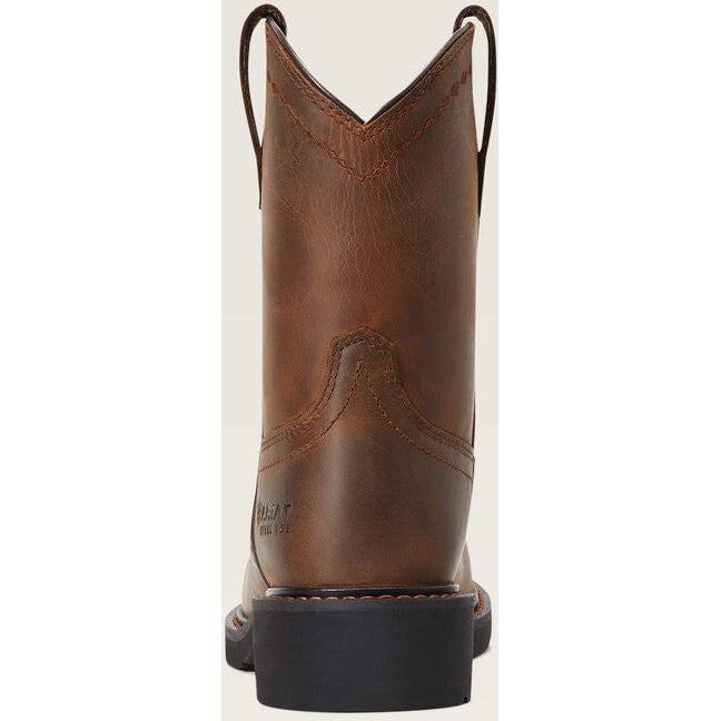 Ariat Women's Fatbaby Pull On Steel Toe Work Boot -Brown- 10040431  - Overlook Boots