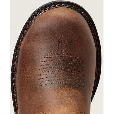 Ariat Women's Fatbaby Pull On Steel Toe Work Boot -Brown- 10040431  - Overlook Boots