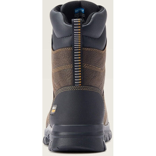 Ariat Men's Treadfast 8" Soft Toe Waterproof Slip Resistant Work Boot - Brown - 10042484 - Overlook Boots