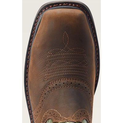 Ariat Men's Sierra Shock Shield Steel Toe Western Work Boot - Brown - 10042541  - Overlook Boots