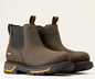 Ariat Men's Big Rig Chelsea Soft Toe Waterproof Work Boot - Iron Coffee - 10042545 7 / Wide / Brown - Overlook Boots