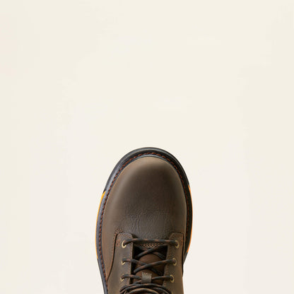 Ariat Men's Big Rig 6" Soft Toe Waterproof Work Boot - Iron Coffee - 10042551 - Overlook Boots