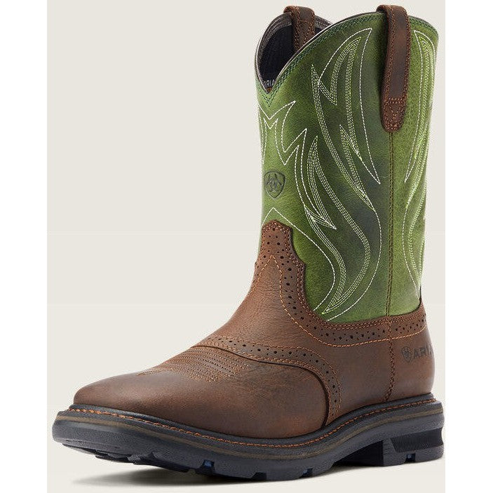 Ariat Men's Sierra Shock Shield Western Work Boot -Brown- 10042555  - Overlook Boots