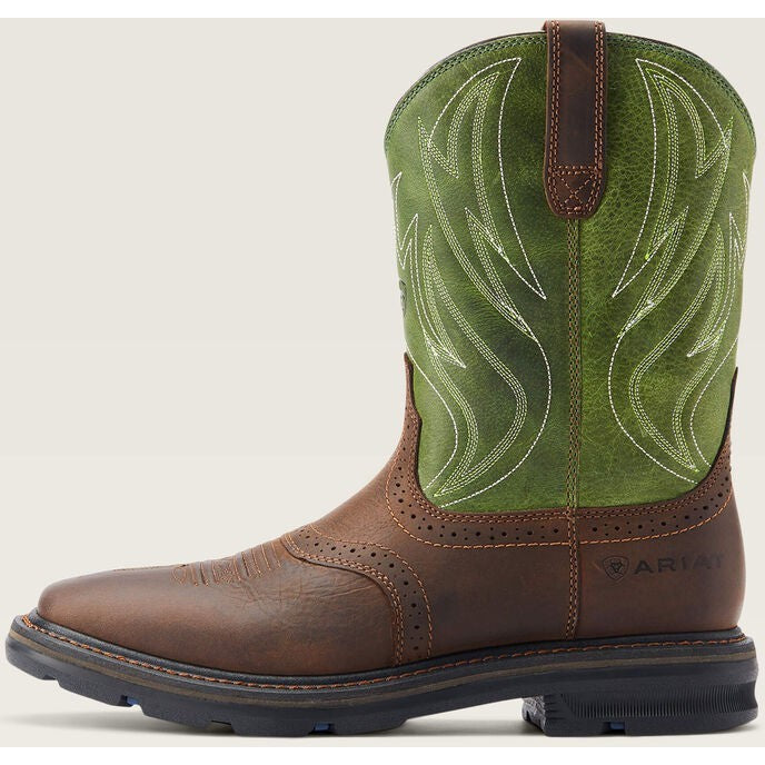 Ariat Men's Sierra Shock Shield Western Work Boot -Brown- 10042555  - Overlook Boots