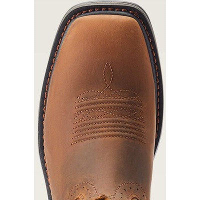 Ariat Men's Sierra Shock Shield Patriot Western Work Boot - Brown - 10044505  - Overlook Boots
