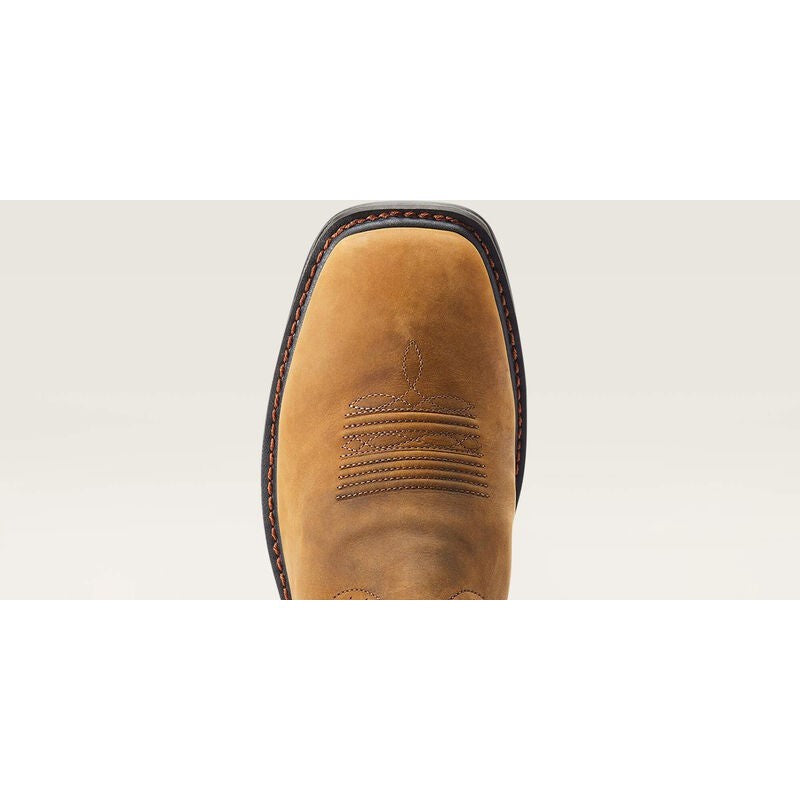 Ariat Men's Sierra Shock Shield Waterproof Western Work Boot - Brown - 10044545 - Overlook Boots