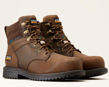 Ariat Men's Rigtek CSA 6" Composite Toe Waterproof Work Boot -Brown- 10045418 - Overlook Boots