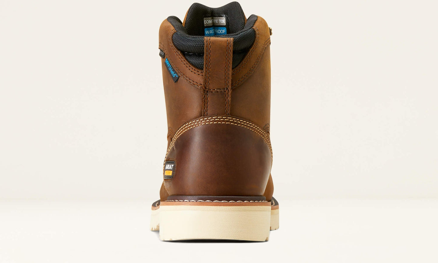 Ariat Men's Rebar Lift 6" Composite Toe Waterproof Work Boot - Brown - 10046876 - Overlook Boots