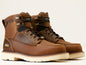 Ariat Men's Rebar Lift 6" Composite Toe Waterproof Work Boot - Brown - 10046876 7 / Medium / Brown - Overlook Boots