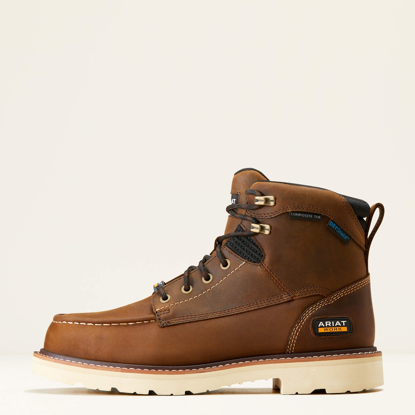 Ariat Men's Rebar Lift 6" Composite Toe Waterproof Work Boot - Brown - 10046876 - Overlook Boots