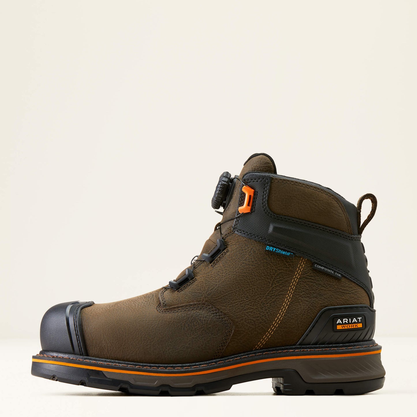 Ariat Men's Stump Jumper 6" Composite Toe Waterproof BOA Work Boot- Coffee- 10048060 - Overlook Boots