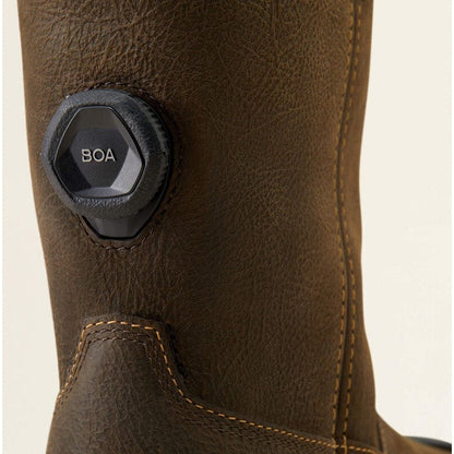 Ariat Men's Stump Jumper BOA Composite Toe Waterproof Work Boot- Coffee- 10048061 - Overlook Boots