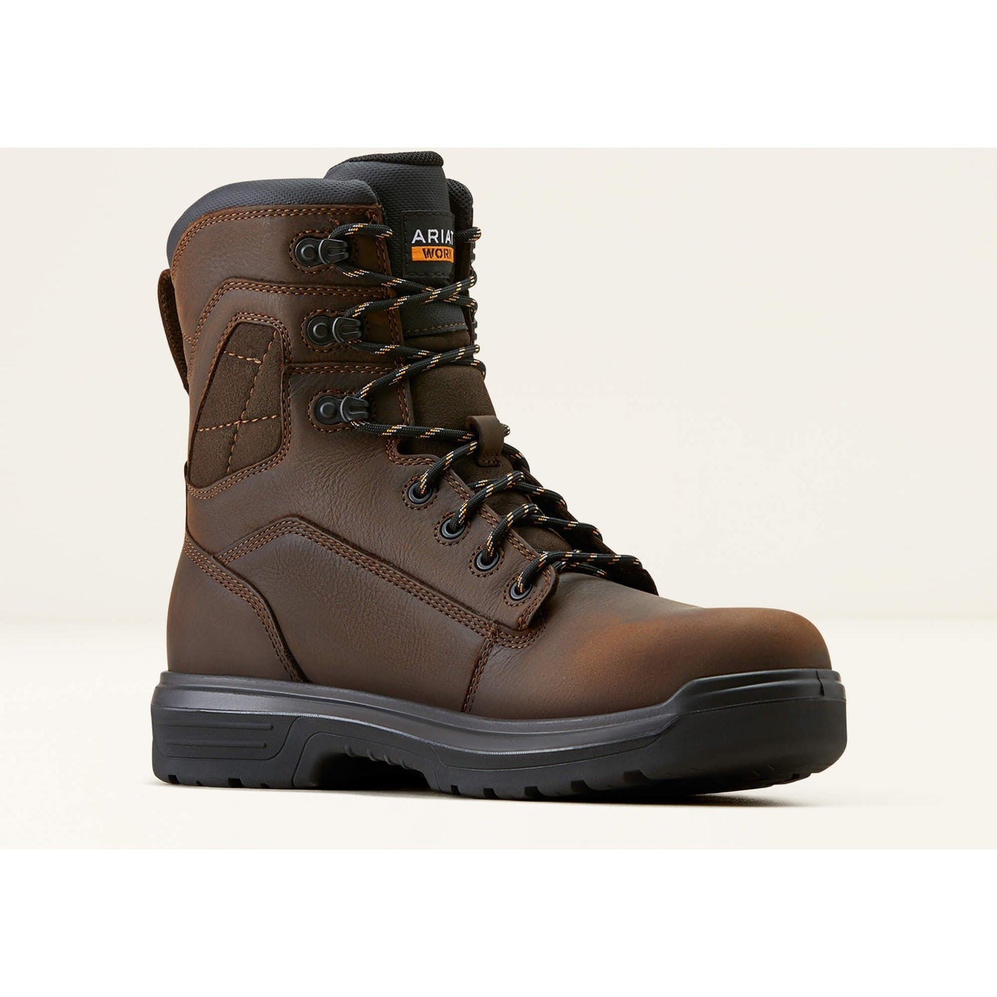 Ariat Men's Turbo 8" Carbon Toe Waterproof Work Boot - Rich Brown - 10050823 - Overlook Boots