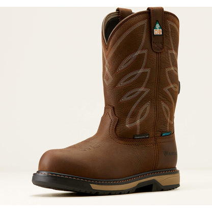 Ariat Women's Riveter 10" Composite Toe Waterproof Puncture Resistant Work Boot - Brown - 10050831 - Overlook Boots