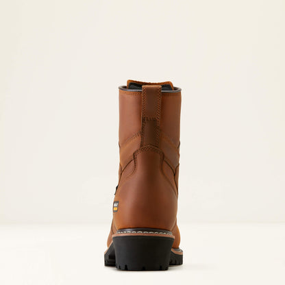 Ariat Men's Logger Shock Shield 8" Composite Toe Waterproof Work Boot- Brown- 10050840 - Overlook Boots