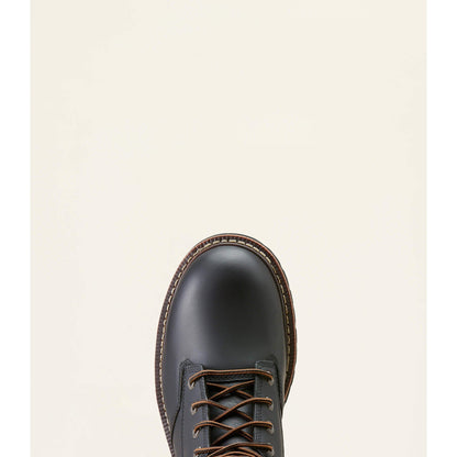 Ariat Men's Logger Shock Shield 8" Soft Toe Waterproof Work Boot- Black- 10050842 - Overlook Boots