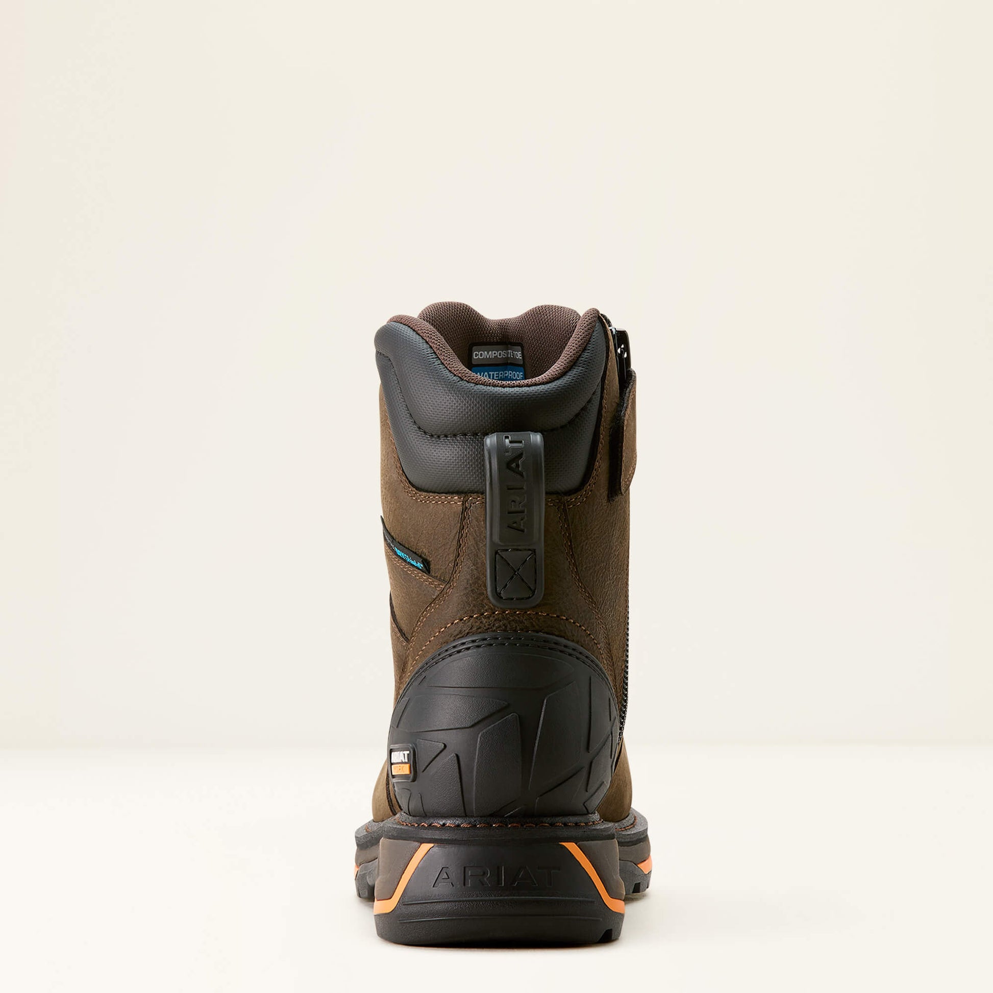 Ariat Men's Big Rig 8" Composite Toe Waterproof Work Boot -Coffee- 10053573 - Overlook Boots