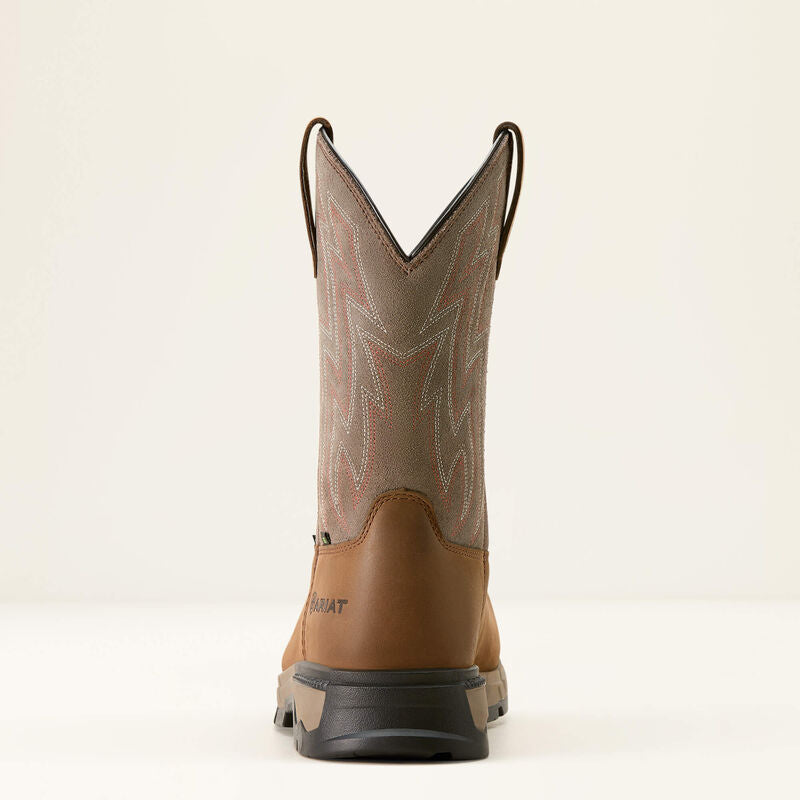 Ariat Men's Rebar Flex Composite Toe Slip Resistant Western Work Boot -Brownstone- 10053616 - Overlook Boots