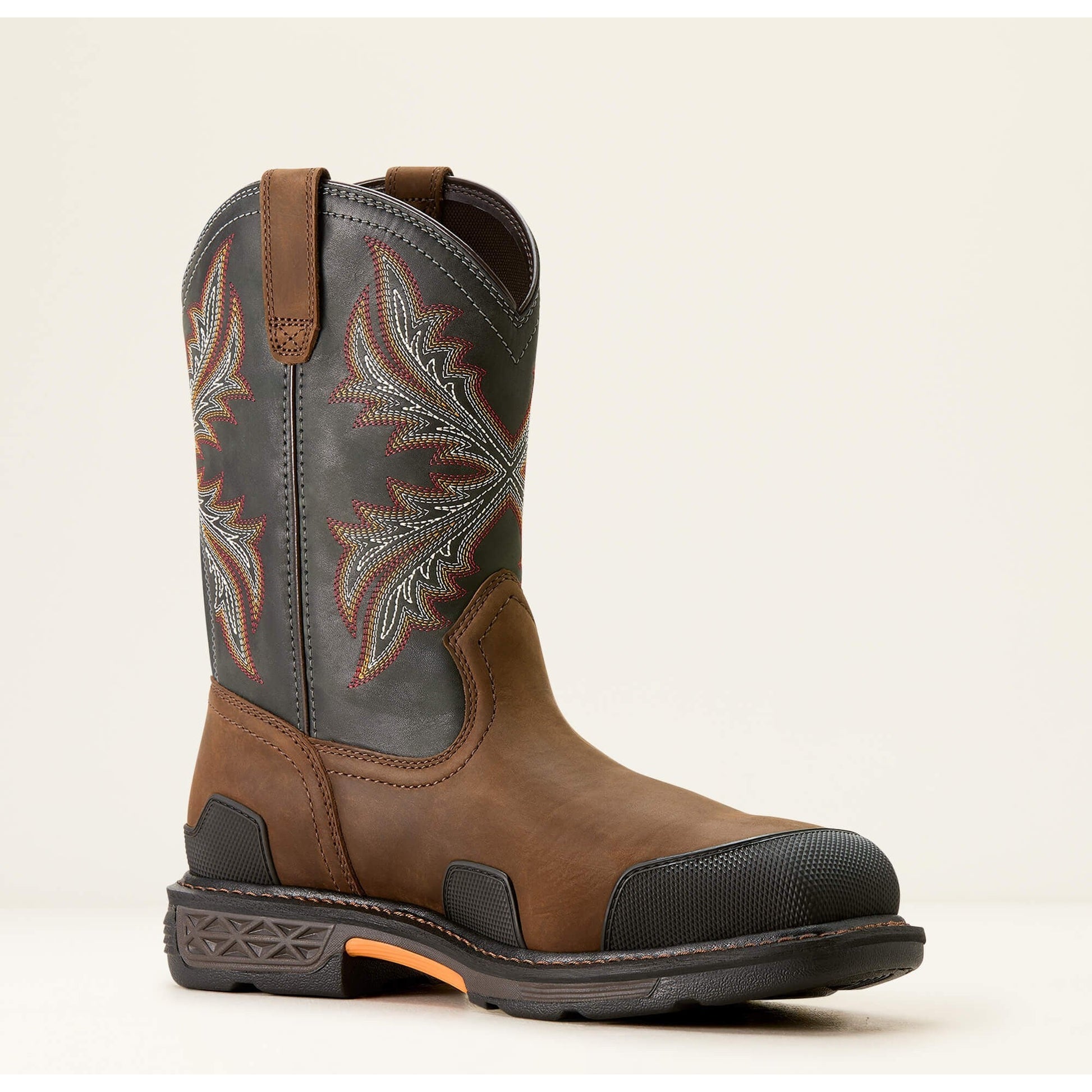 Ariat Men's Overdrive 11" Wide Square Toe Composite Toe Work Boot -Brown- 10053644 7 / Medium / Brown - Overlook Boots