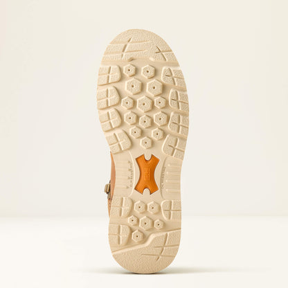 Ariat Women's Rebar Moc Toe Waterproof Wedge Work Boot -Brown- 10053718 - Overlook Boots