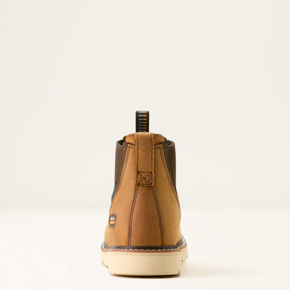 Ariat Women's Rebar Waterproof Chelsea Wedge Work Boot -Brown- 10053720 - Overlook Boots