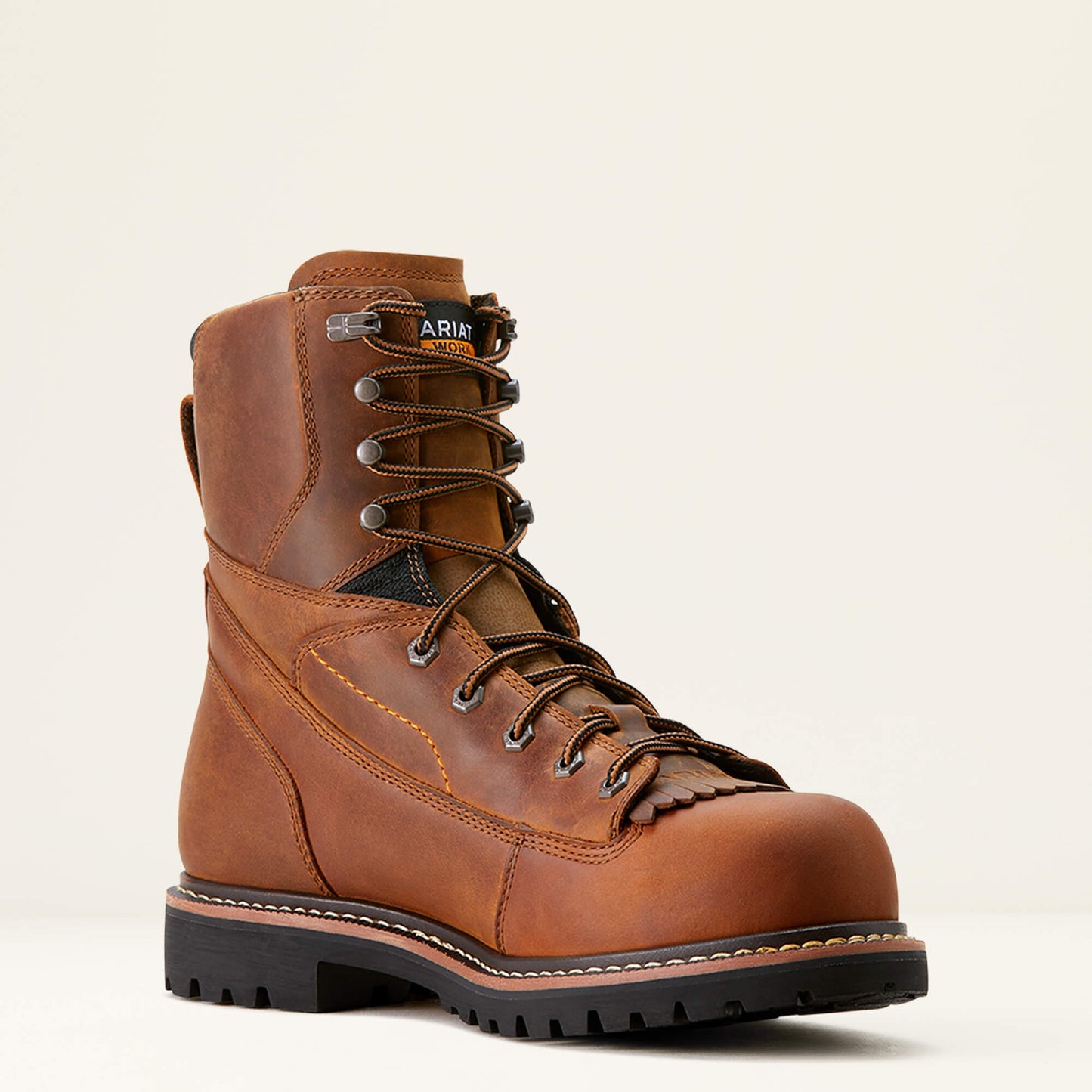 Ariat Men's Longview Shock Shield 8" Composite Toe Waterproof Work Boot - 10053817 5 / Medium / Brown - Overlook Boots