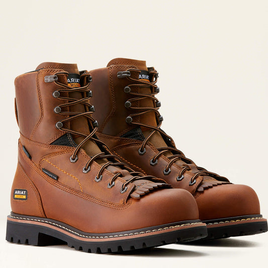 Ariat Men's Longview Shock Shield 8" Composite Toe Waterproof Work Boot - 10053817 - Overlook Boots