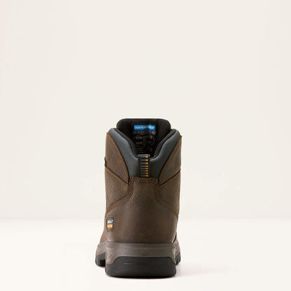 Ariat Men's Turbo Duratread 6" Round toe Waterproof Slip Resistance Work Boot - Brown - 10054293 - Overlook Boots