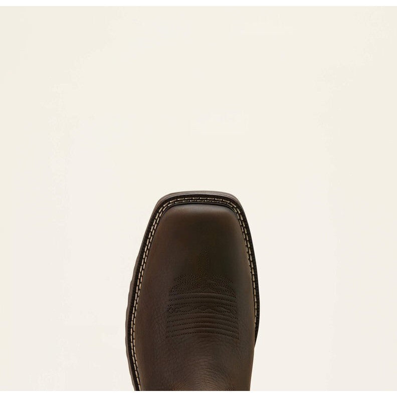 Ariat Men's Activator 11" Square Toe Waterproof Western Work Boot- Brown/Green- 10060894 - Overlook Boots