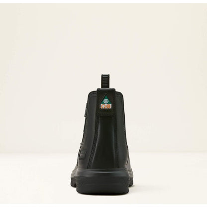 Ariat Men's Turbo Chelsea CSA Carbon Toe Waterproof Work Boot- Black- 10060898 - Overlook Boots