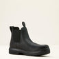Ariat Men's Turbo Chelsea CSA Carbon Toe Waterproof Work Boot- Black- 10060898 7 / Medium / Black - Overlook Boots