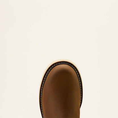 Ariat Men's Rebar 6" Waterproof Wedge Chelsea Work Boot - Brown - 10061116 - Overlook Boots