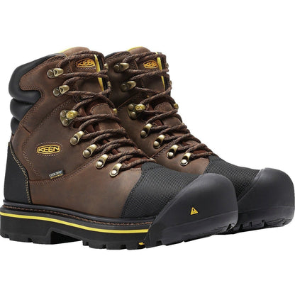 Keen Utility Men's Milwaukee Steel Toe Waterproof Work Boots - Brown - 1009174 8 / Medium / Brown - Overlook Boots