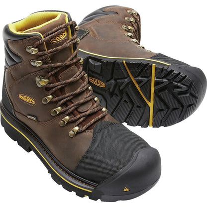 Keen Utility Men's Milwaukee Steel Toe Waterproof Work Boots - Brown - 1009174 - Overlook Boots