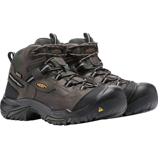 Keen Utility Men's Braddock Stl American Built Waterproof Work Boot 1011243 8.5 / Medium / Gray - Overlook Boots