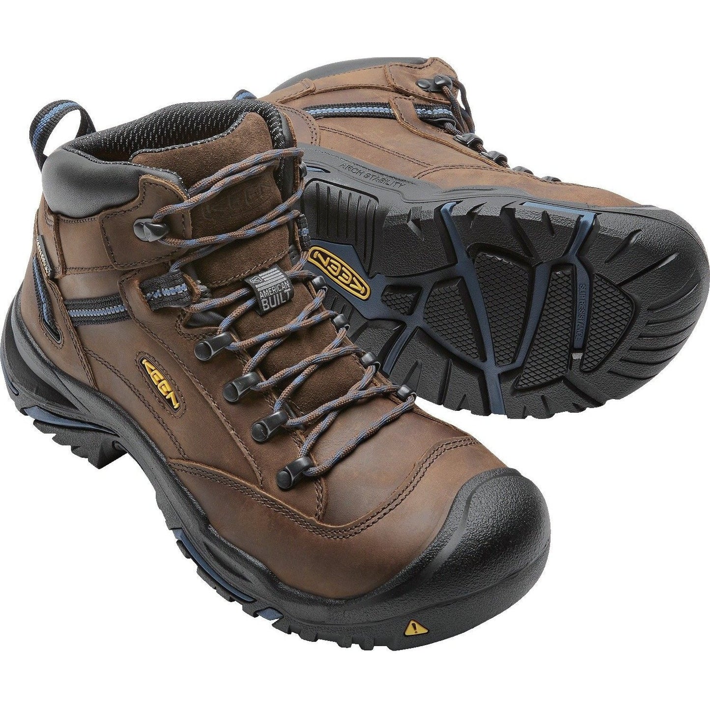 Keen Utility Men's Braddock USA Built Steel Toe Waterproof Work Boot Brown 1012771 - Overlook Boots