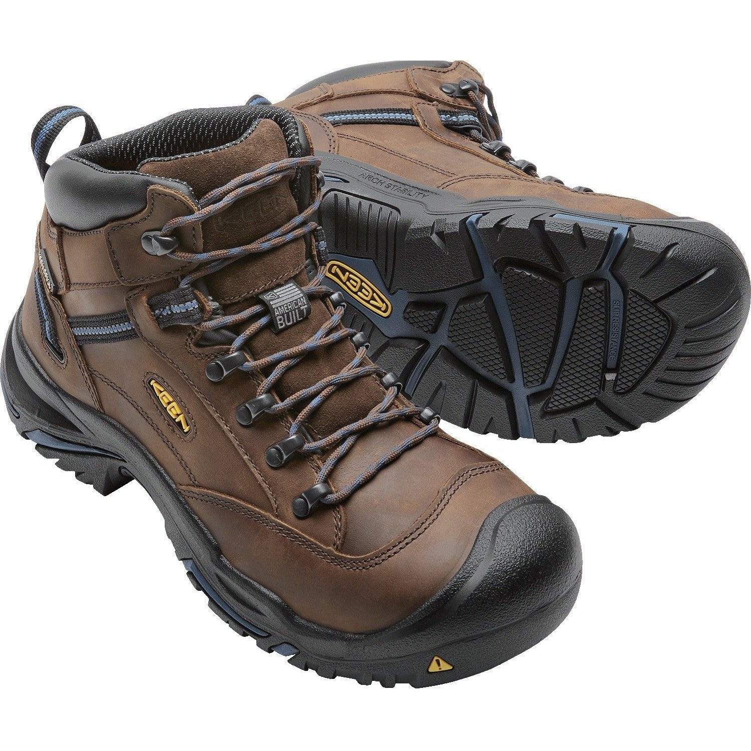 Keen Utility Men's Braddock USA Built Steel Toe Waterproof Work Boot Brown 1012771 - Overlook Boots