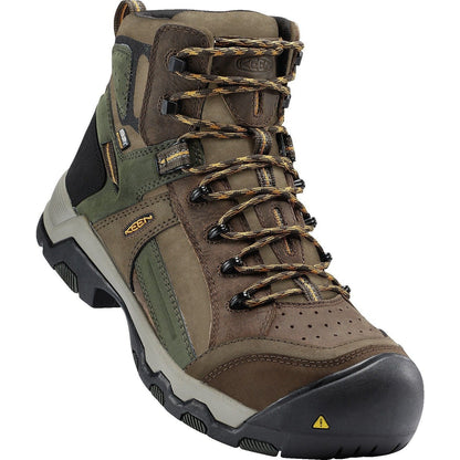 Keen Utility Men's Davenport 6" Mid Composite Toe Waterproof Work Boot - Brown - 1016962 8 / Medium / Brown - Overlook Boots