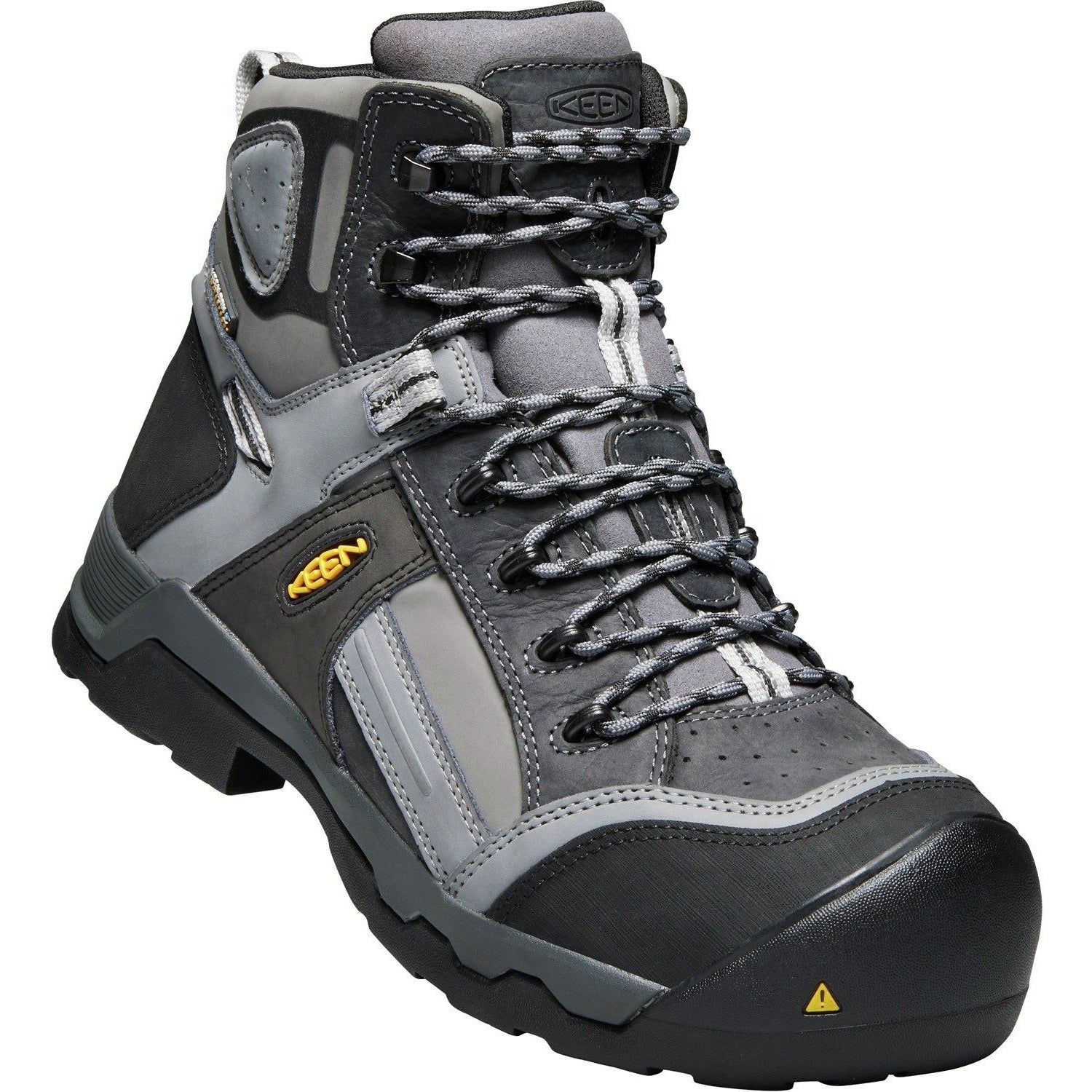 Keen Utility Men's Davenport 6" Mid Composite Toe Ins Waterproof Work Boot Gray - 1017804 - Overlook Boots
