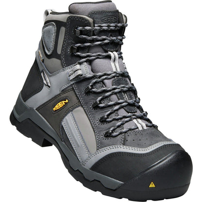 Keen Utility Men's Davenport 6" Mid Composite Toe Ins Waterproof Work Boot Gray - 1017804 - Overlook Boots