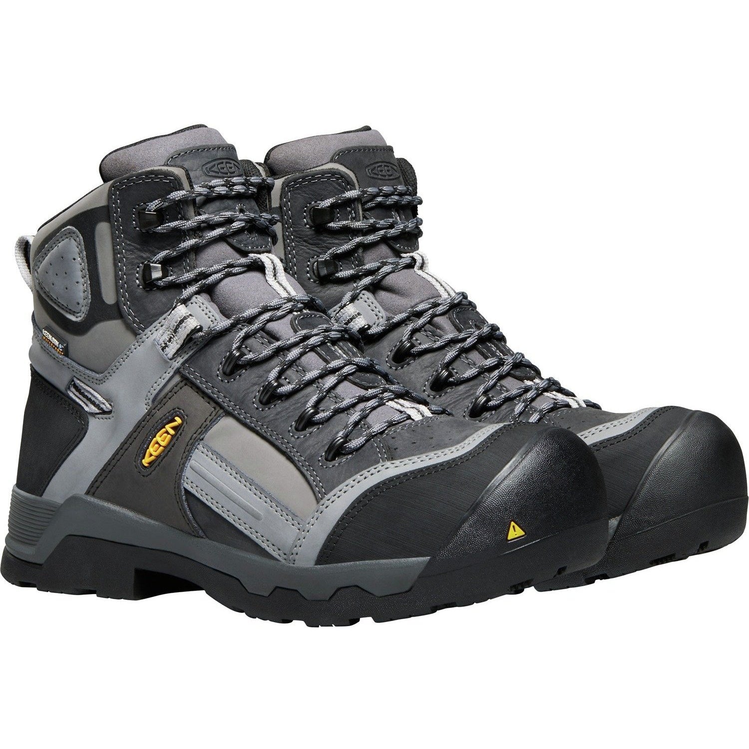 Keen Utility Men's Davenport 6" Mid Composite Toe Ins Waterproof Work Boot Gray - 1017804 8 / Medium / Gray - Overlook Boots