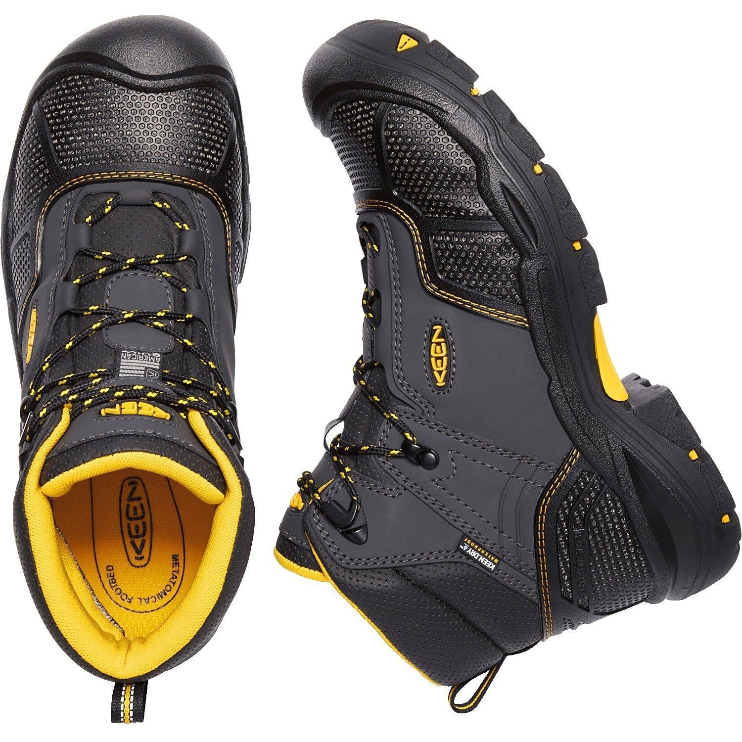 Keen Utility Men's Logandale American Built Steel Toe Work Boot - Black - 1017828  - Overlook Boots