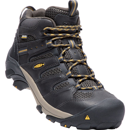 KEEN Utility Men's Lansing Mid Steel Toe Waterproof Work Boot- Raven - 1018079 - Overlook Boots