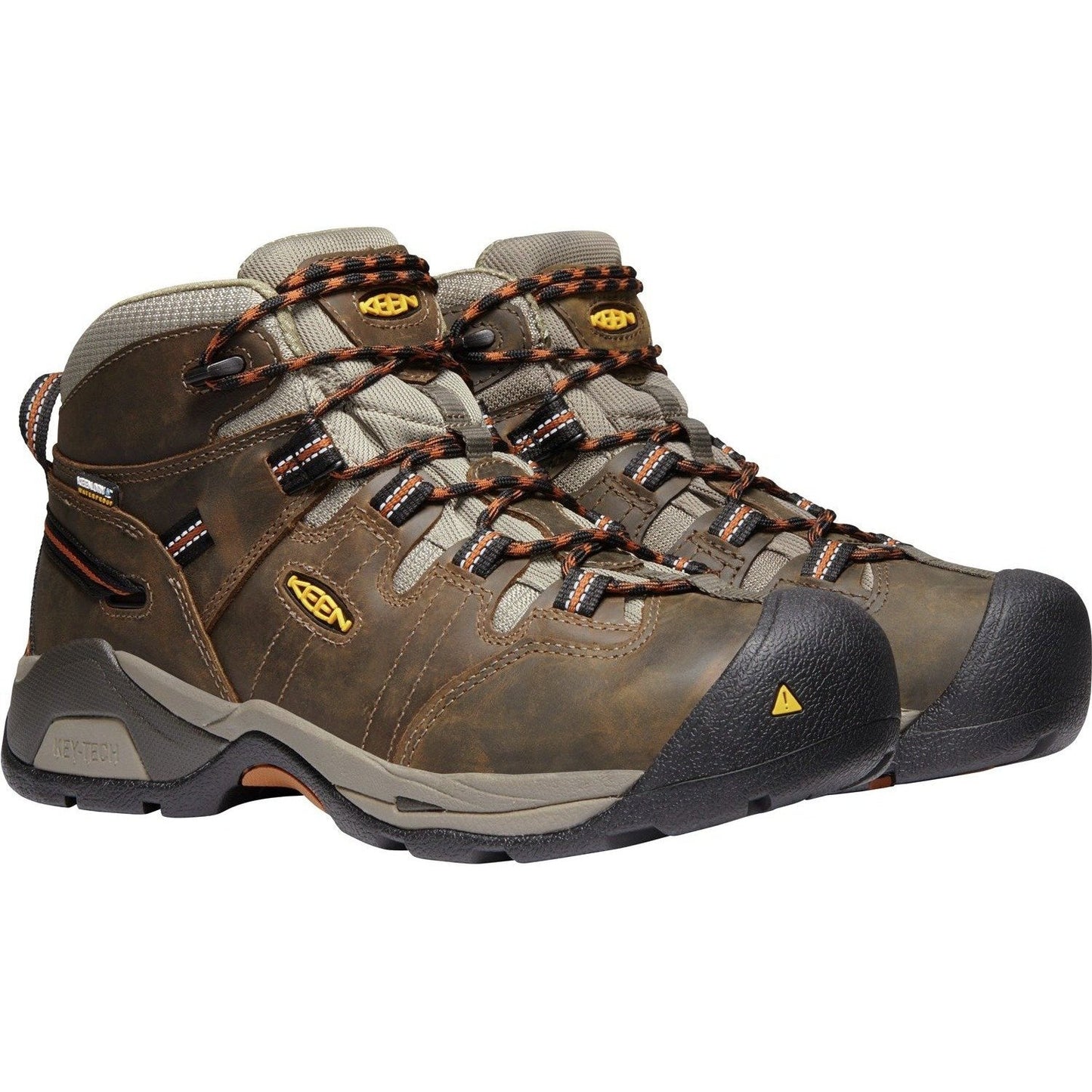 Keen Utility Men's Detroit Extreme Waterproof Soft Toe Work Boot - Brown - 1020039 8 / Medium / Brown - Overlook Boots