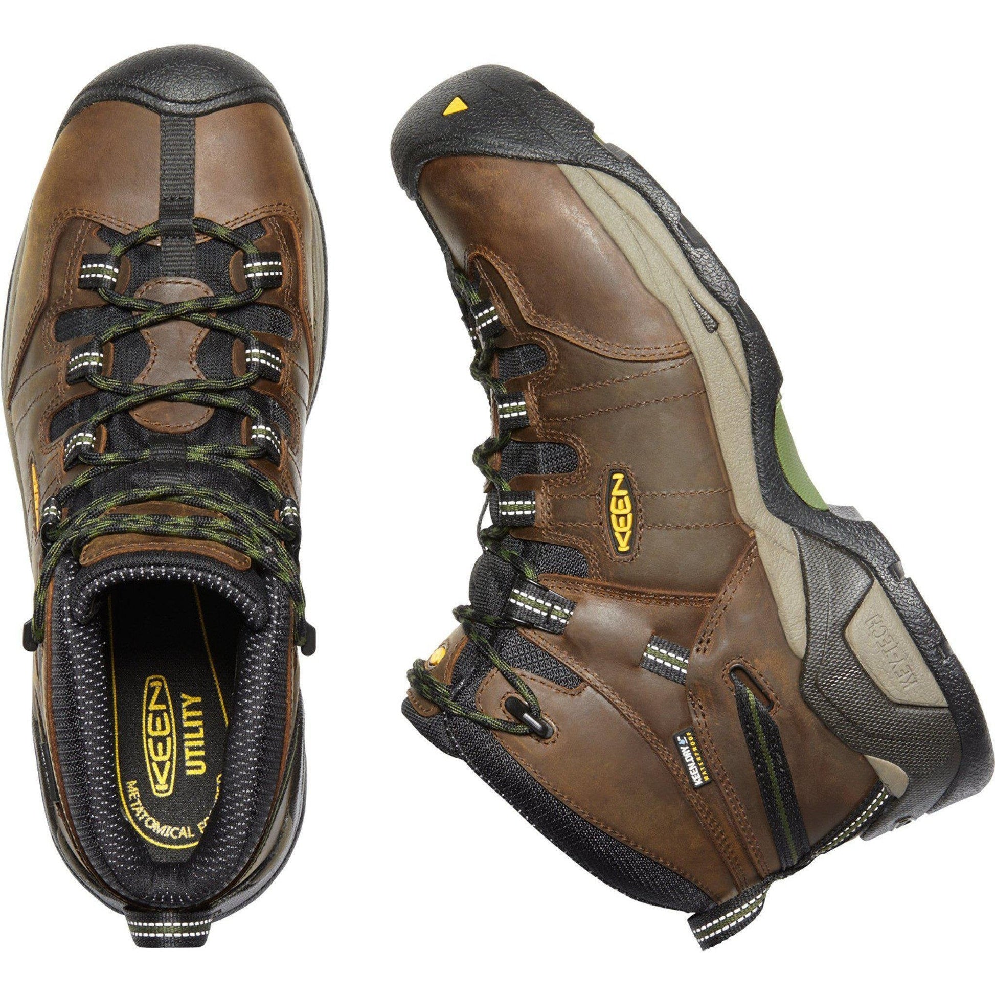 Keen Utility Men's Detroit Extreme Steel Toe Waterproof Work Boot - Brown - 1020085 - Overlook Boots