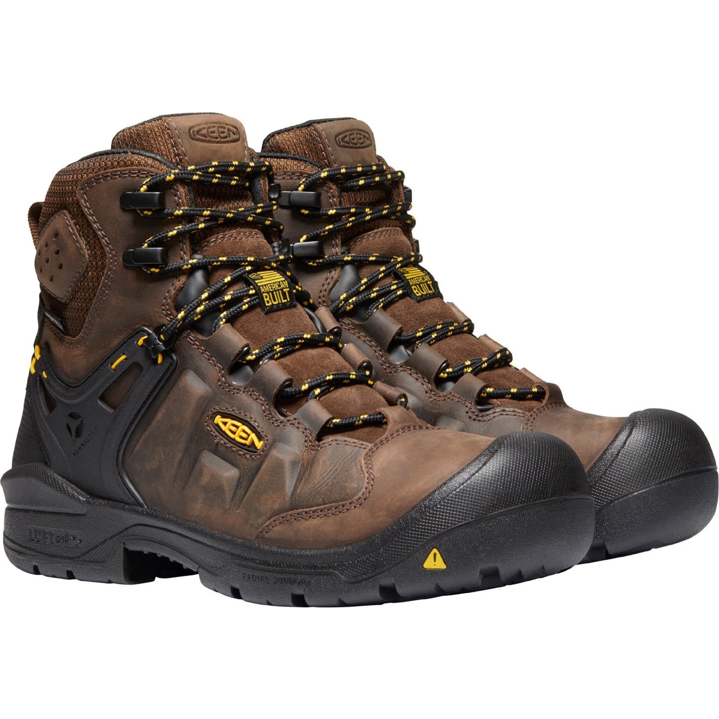 Keen Utility Men's Dover 6" Composite Toe USA Built Waterproof Work Boot 1021467 8 / Medium / Brown - Overlook Boots