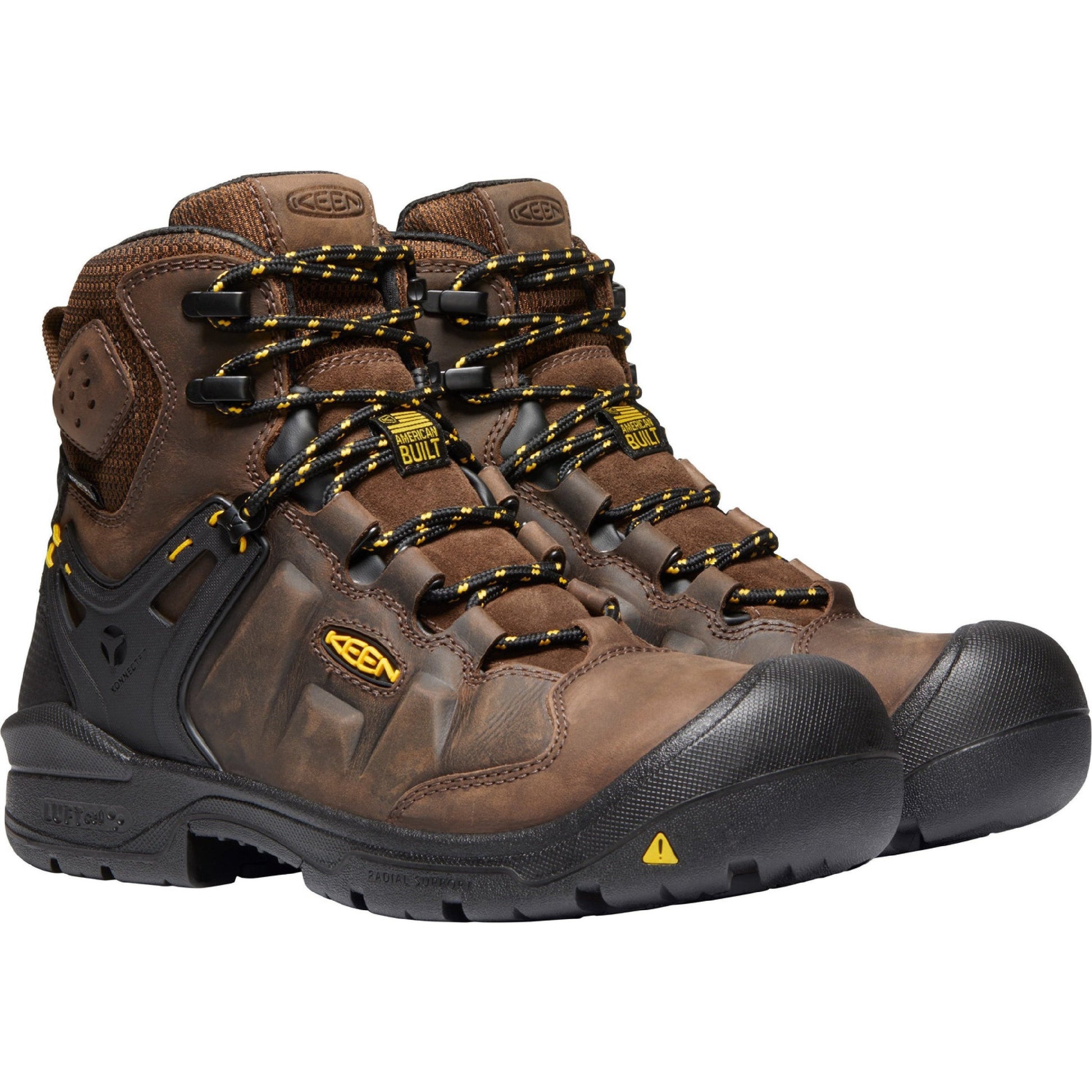 Keen Utility Men's Dover 6" Composite Toe USA Built Waterproof Work Boot 1021467 8 / Medium / Brown - Overlook Boots