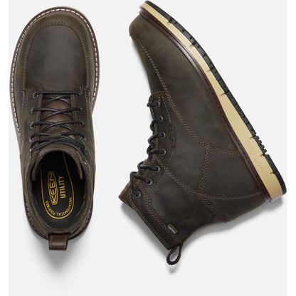 Keen Utility Men's San Jose 6" Soft Toe Waterproof Work Boot - Brown - 1023203 - Overlook Boots